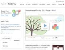 Tablet Screenshot of benefaction.ca